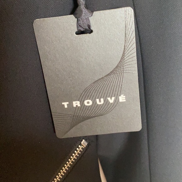 Trouvé black blazer with zipper pockets - Picture 4 of 6